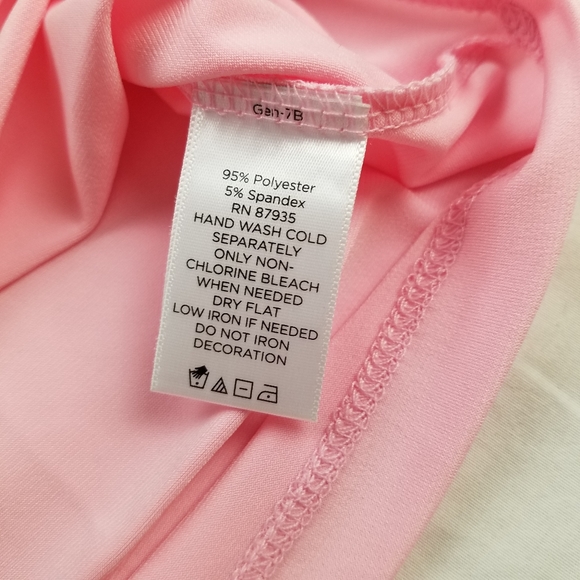 NWT Susan Graver Artisan Pink Tank Top v-neck - Picture 6 of 7